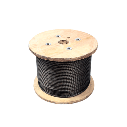 Cable En Acier Noir Avec Graisse 6X12+7Fc 6Mm/1000