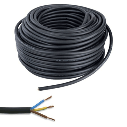 Cable Immerge Souple Noir 3X2,5 Mm2