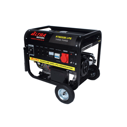 At6503-Lpg Groupe Electrogene 6500 220/380V Ess/Lpg Sur Roue