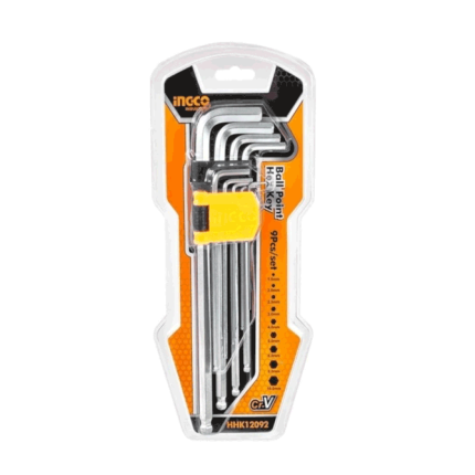 Cles Mâles Hex Extra Long Set De 9 Pieces 1.5-10Mm