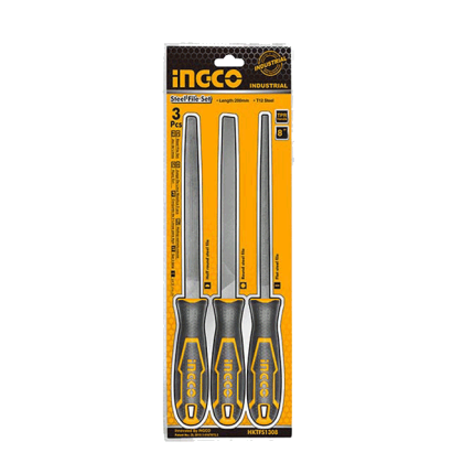 Set De 3 Limes En Acier 200Mm