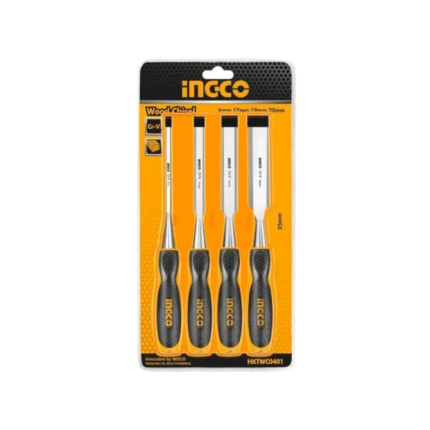 Set De 4 Ciseaux A Bois 6Mm?12Mm?19Mm?25Mm