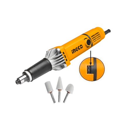Meuleuse Droite 6Mm 400W + 3 Accessoires