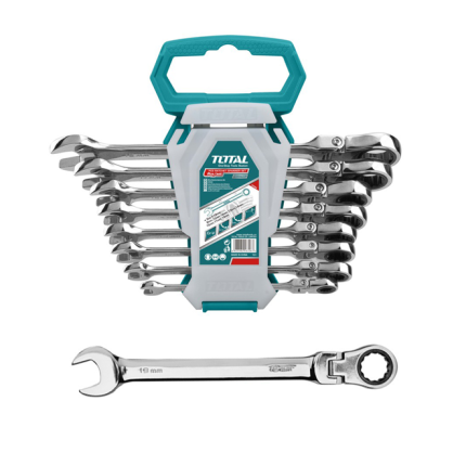8 Pcs Flexible Ratchet Spanner Set