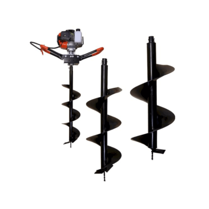 Tariere Thermique 52 Cm3 Avec Meches 150Mm, 200Mm, 250Mm