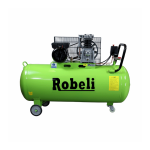 Belt Compressor 200L, Green Color