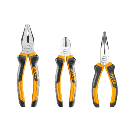 Set De 3 Pinces Universelle 200Mm +Diagonale 160Mm +Bec Long 160Mm