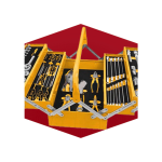 Boîte A Outils Taille:400X200X195Mm 3 Etages – Image 5