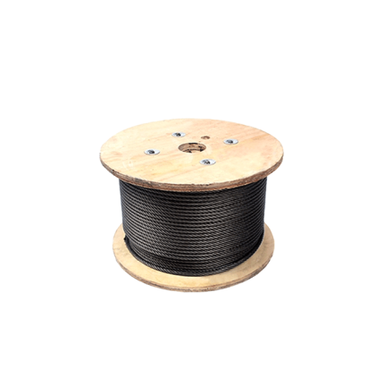 Cable En Acier Noire 6Mm X 220M