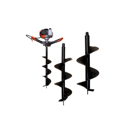 Pack04 Tariere Thermique 52 Cm3 Avec Meches 100Mm, 150Mm, 200Mm